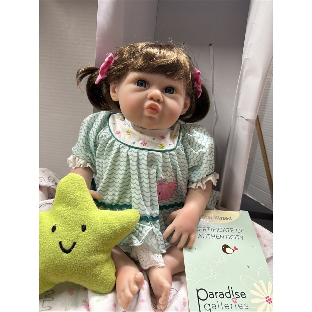 COLLECTORS RARE PARADISE GALLERIES STAR KISSED BABY DOLL  ARTIST JANNIE DE LANGE